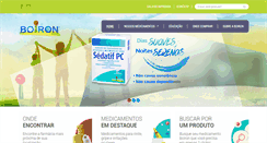 Desktop Screenshot of boiron.com.br